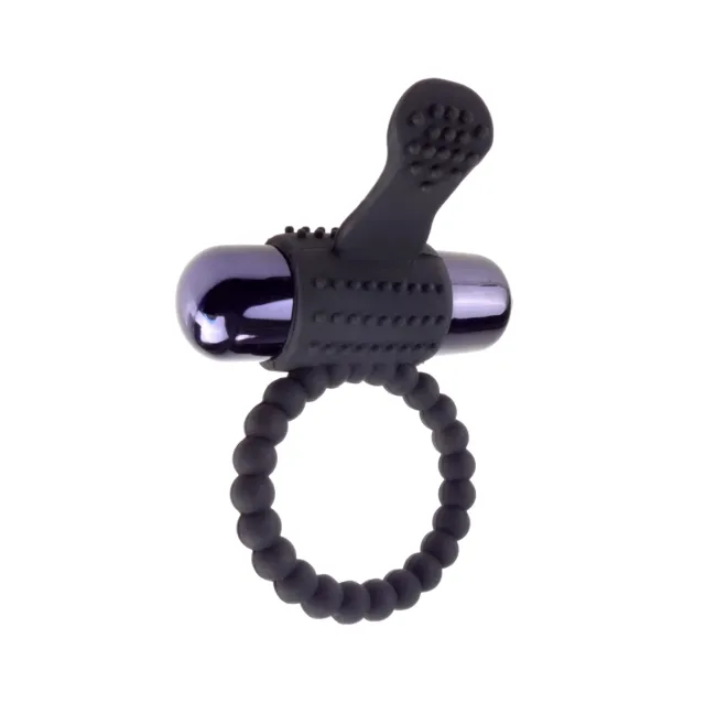 Эрекционное кольцо Fantasy C-Ringz Vibrating Silicone Super Ring, 3.2 см (черный)