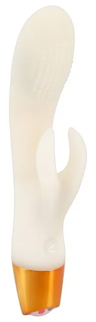 You2Toys Glow In The Dark Rabbit - Wibrator królik, Biały, 19.5 cm