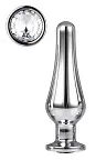 Анальная пробка Gleaming Love Pleasure Plug M, 11 см (серебристый)