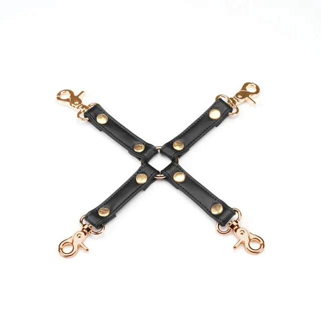 Фиксатор Liebe Seele Dark Candy Hogtie With Gold Hardware (черный)