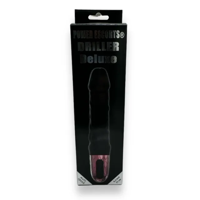Вибратор Power Escorts Driller De Luxe, 21 см (черный)