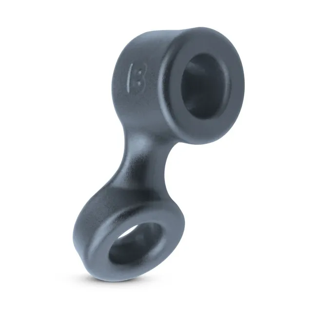 Эрекционное кольцо Boners Cock Ring & Ball Stretcher, 9.2 см (серый)