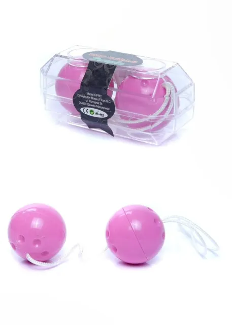 Вагинальные шарики Duo-Balls, 21 см (фиолетовый)