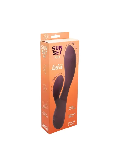 Вібратор Lola Games Sunset Rio, 20 см (фіолетовий)