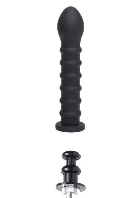 Фаллоимитатор Hidden Desire Ribbed Dong Easy-Lock, 19 см (черный)