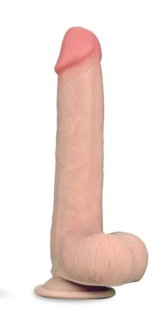 Фаллоимитатор LoveToy Sliding-Skin Dual Layer Dong 9" Flesh, 23 см (телесный)