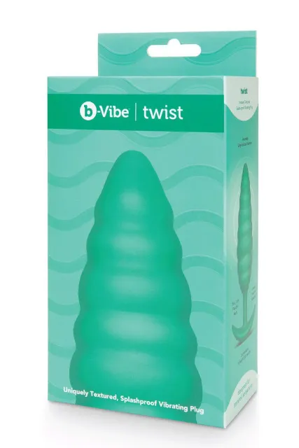 Анальна пробка B-Vibe Тwist, 15.4 см (зелений)