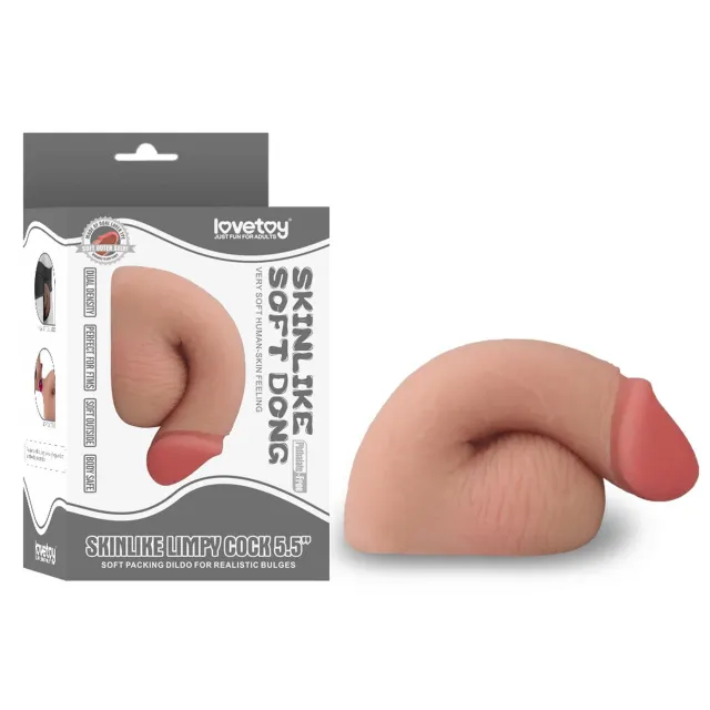 Фаллоимитатор Skinlike Soft Dong Limpy Cock 5.5", 14 см (телесный)