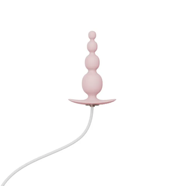 Анальная пробка Qingnan No.8 Mini Vibrating Anal Bead, 12 см (розовый)