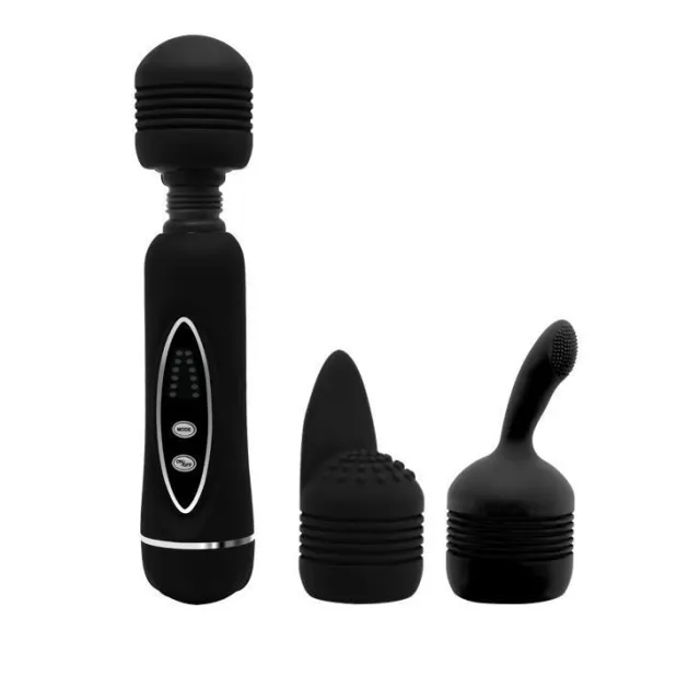Вибромассажер LyBaile Power Wand, 20 см (черный)