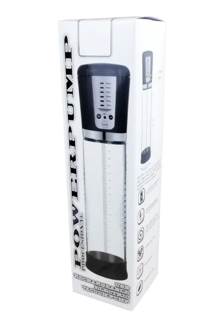 Вакуумная помпа для пениса B - Series Power Powerpump USB Rechargeable Electric Vacuum Pump (прозрачный)