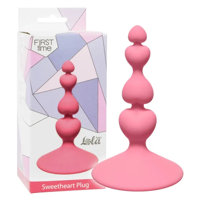 Анальная пробка Lola Games Sweetheart Plug, 10 см (розовый)