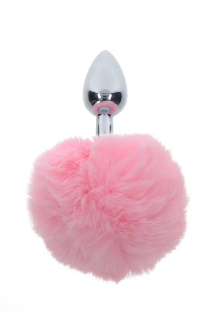 Анальная пробка с хвостиком Taboom Bunnytail Buttplug, 13,5 см (розовый)