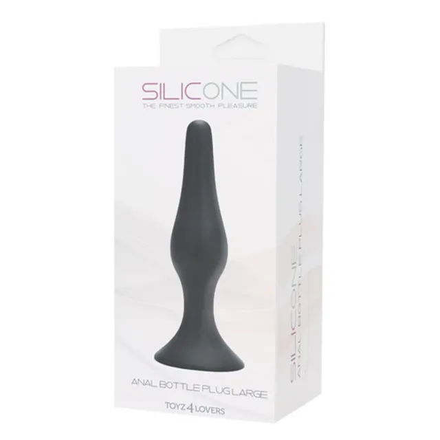 Анальная пробка Toyz4lovers Bottle Plug L, 12.5 см (черный)