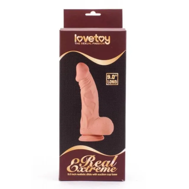 Фаллоимитатор Lovetoy Real Extreme, 23 см (телесный)