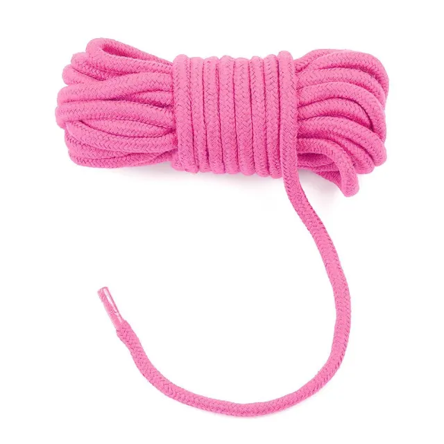 Верёвка для БДСМ LoveToy, 10 м (розовый)