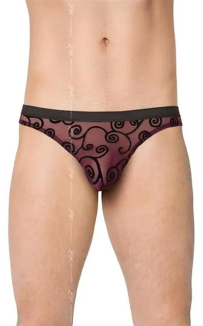 Трусы-стринги Softline Mens Briefs 4522, XL (бордовый)