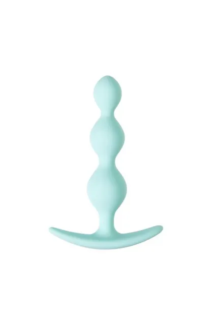 Анальная пробка ToDo by Toyfa Anal plug Triple, 10.5 см (бирюзовый)