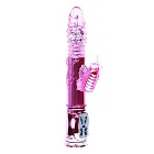 Вибратор-кролик Baile Throbbing Butterfly, 29 см (розовый)