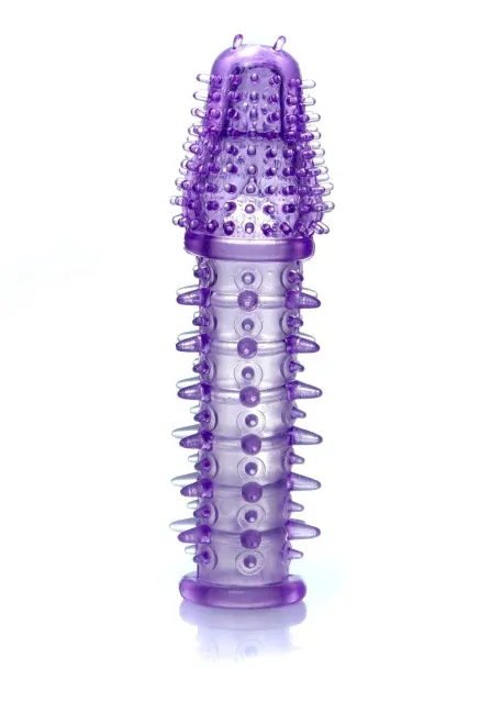 Boss Series Stymulator Penis Sleeve - Nakładka na penisa, Fioletowy, 13, 5 cm