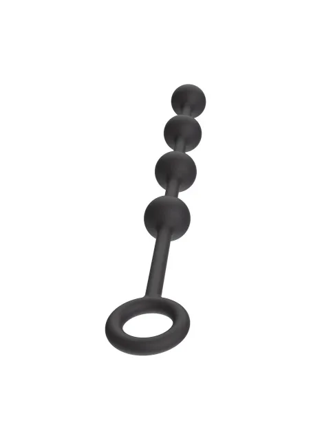 Hidden Desire Heavy Anal Balls - Łańcuszek analny, Czarny, 34.5 cm