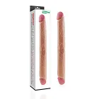 Двухсторонний дилдо LoveToy, 45 см (телесный)