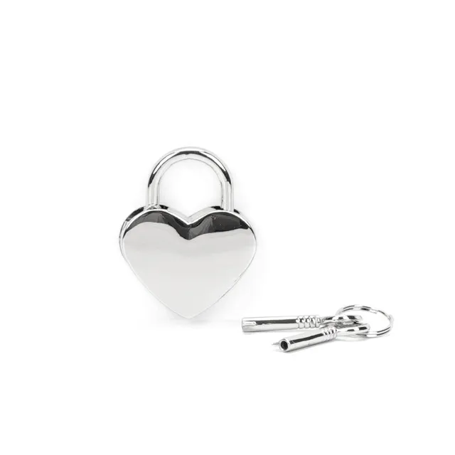 Набор БДСМ замочков Liebe Seele Heart-Shaped Lock, 2 шт (серебристый)