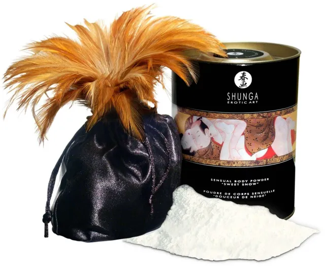 Їстівна пудра для тіла Shunga Sensual Body Powder Blazing вишня, 225 г
