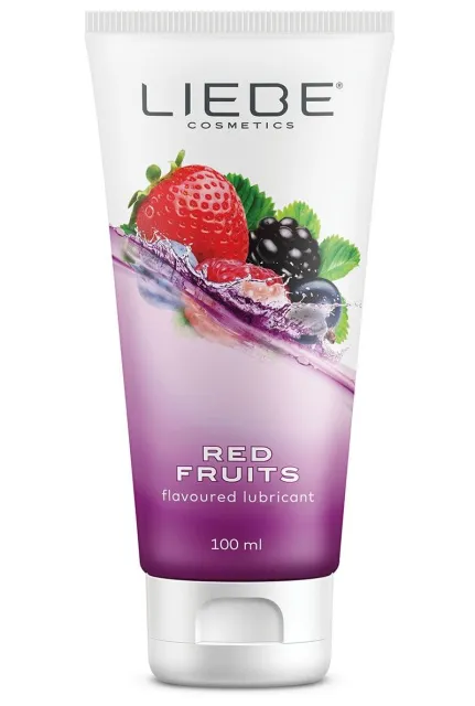 Liebe Pleasure Toys Red Fruits - Lubrykant na bazie wody, Owocowy, 100 ml