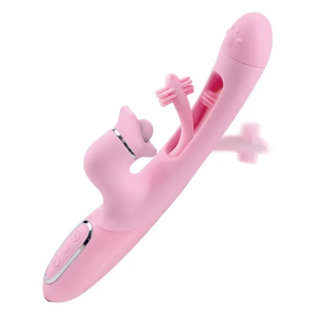 Вібратор B - Series Lyla Fluttering Delight Bumping, 24 см (рожевий)