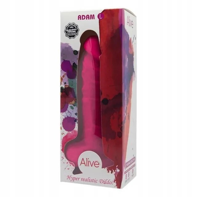 Alive Adam - Dildo, Różowy, 21 cm