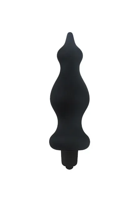 Adrien Lastic Bullet Amuse - Korek analny, Czarny, 12 cm