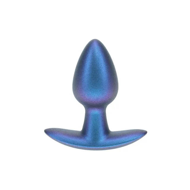 Анальная пробка Ouch! Smooth Anal Plug Metallic S, 6.5 см (синий)