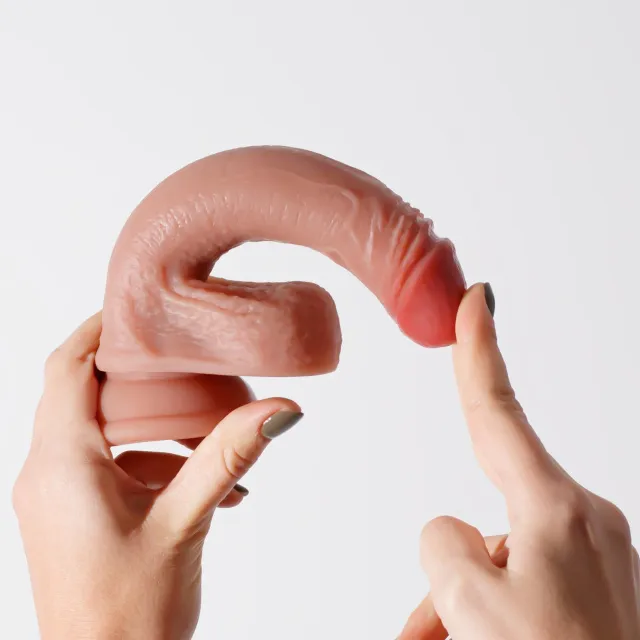 Crushious Inviktus 7 - Dildo, W kolorze cielistym, 19 cm