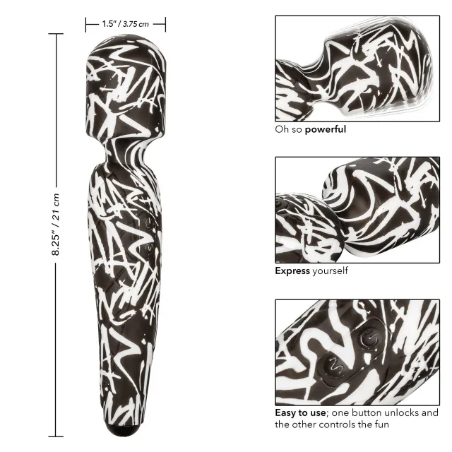 Вибратор Calexotics Hype Massager, 21 см (мульти)