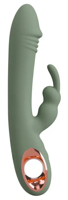 You2Toys Slim Rabbit Olive - Wibrator królik, Zielony, 21.4 cm
