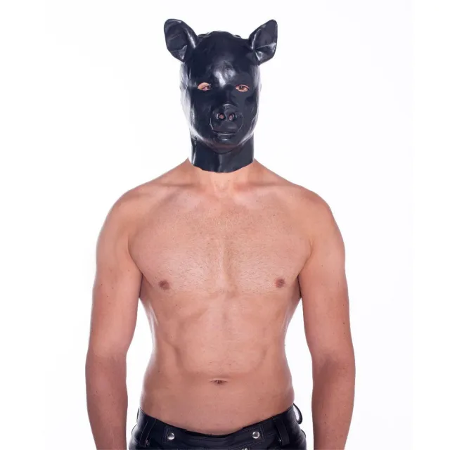 Маска Prowler Latex Pig Hood (чорний)