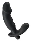 Rebel Cock-Shaped Vibe - Stymulator prostaty, Czarny, 15 cm