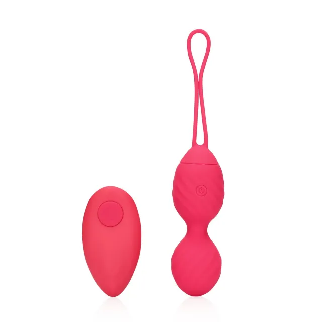 Віброяйце Loveline Egg with Remote Control, 9.2 см (червоний)