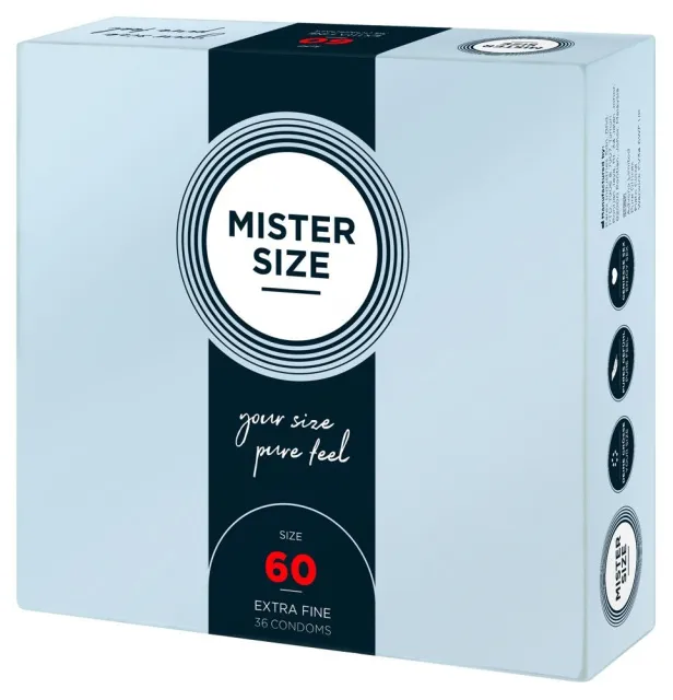 Презервативы Mister Size 60, 36 шт (прозрачный)