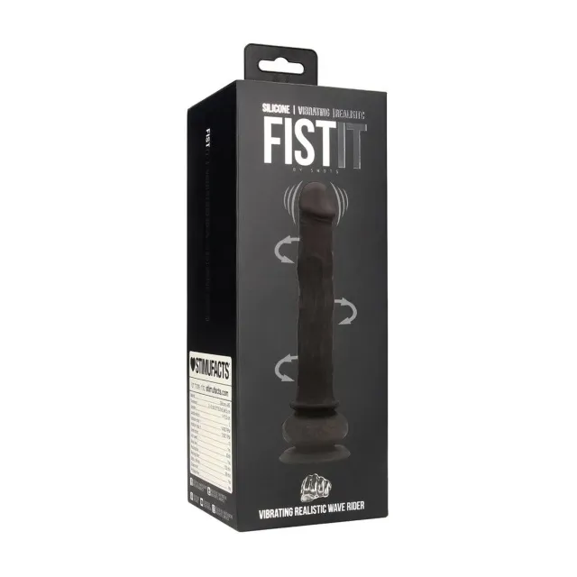 Вибратор Fist It Wave Rider, 18 см (черный)