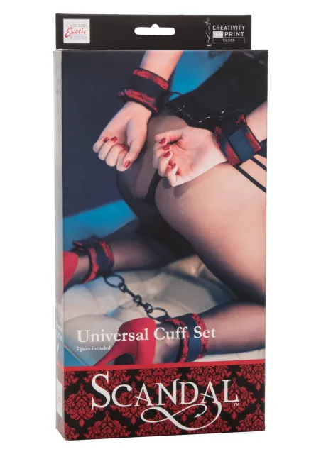 Наручники Calexotics Scandal Universal Cuff Set (черный)