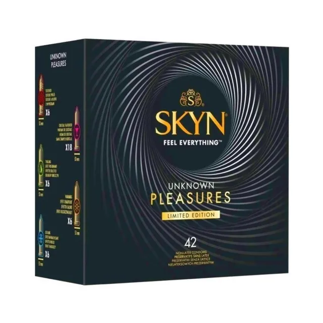 Презервативы Skyn Unknown Pleasures Limited Edition безлатексные, 42 шт