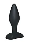 Анальна пробка Black Velvets, 9 см (чорний)