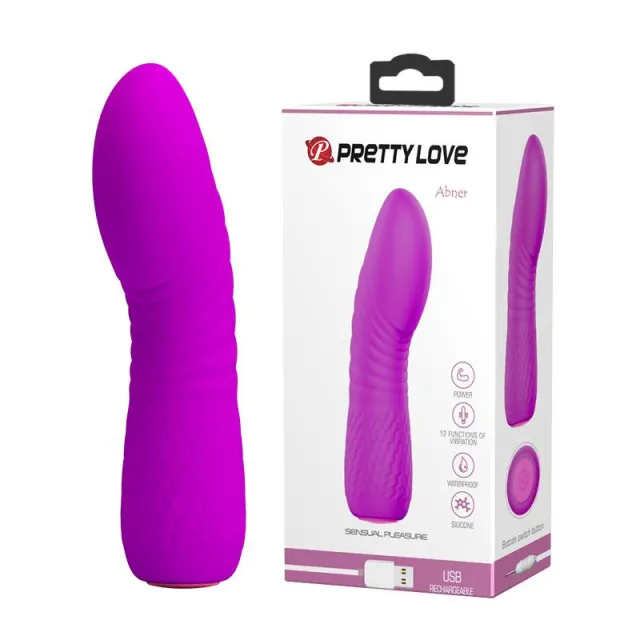 Pretty Love Abner - Wibrator, Fioletowy, 11.8 cm