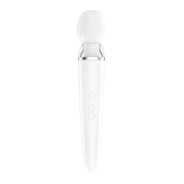 Вібромасажер Satisfyer Double Wand-er, 27 см (білий)