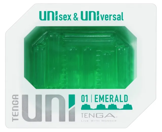 Мастурбатор Tenga Uni 01 Emerald (зеленый)