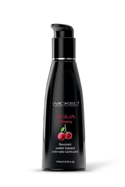 Лубрикант на водній основі Wicked Aqua cherry flavored, 120 мл