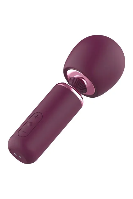 Вібромасажер Glam Bold Travel Wand, 18 см (бордовий)