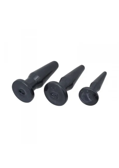 Анальная пробка Toyz4lovers Plug-Tpe, 3 шт (черный)